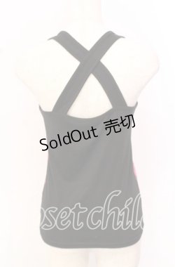 画像3: ALGONQUINS / トランプアイコンタンクトップ  ピンク×ブラック O-25-10-19-024-AL-TO-IG-OS