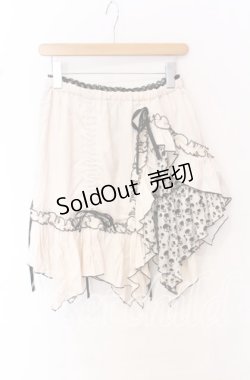 画像1: ALGONQUINS / ギャザーデザインイレギュラースカート  ピンク O-25-10-19-028-AL-SK-IG-OS