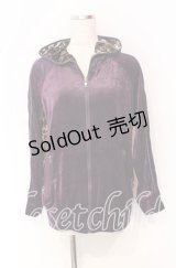 ALGONQUINS / ベロアツートーンパーカー  パープル×レオパード O-25-10-19-030-AL-TO-IG-OS