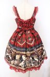 画像5: Angelic Pretty / British Bearジャンパースカートセット  アカ O-25-10-20-002-AP-OP-OW-OS (5)