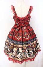 画像5: Angelic Pretty / British Bearジャンパースカートセット  アカ O-25-10-20-002-AP-OP-OW-OS (5)