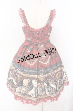 画像5: Angelic Pretty / British Bearジャンパースカートセット  アカ O-25-10-20-002-AP-OP-OW-OS