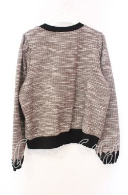画像3: axes femme / ファンシーツイードカットカーディガン M ブラウン O-25-10-20-026-AX-TO-OW-OS