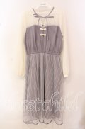 axes femme POETIQUE / チュールデザインチャイナワンピース M ラベンダー O-25-10-20-029-AX-OP-OW-OS