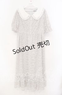 evelyn / 襟レースワンピース F ベージュ O-25-10-20-031-LO-OP-OW-OS