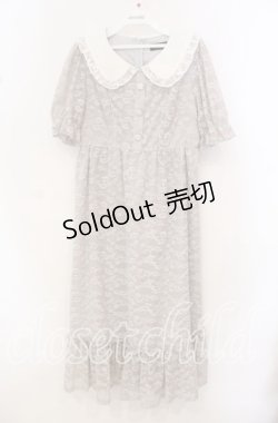 画像1: evelyn / 襟レースワンピース F ベージュ O-25-10-20-031-LO-OP-OW-OS