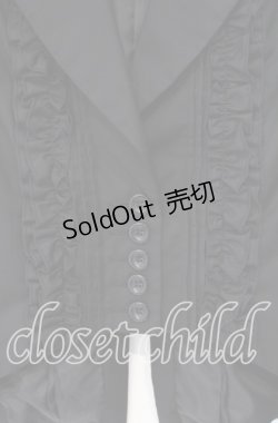 画像2: BPN / フリルダブルボタンジャケット M ブラック O-25-10-20-036-GO-JA-OW-OS