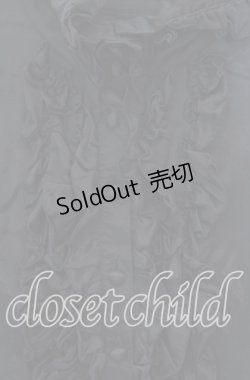 画像2: BPN / アシンメトリーサテンフリルブラウス M ブラック O-25-10-20-038-GO-BL-OW-OS