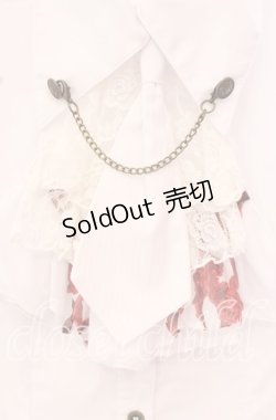 画像2: h.NAOTO / Bloody Roseジャボブラウス  ホワイト O-25-10-20-040-HN-BL-OW-ZS