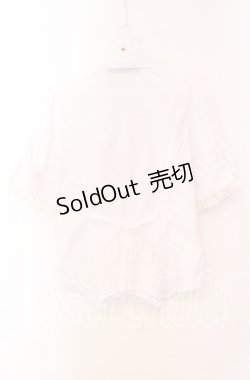 画像3: h.NAOTO / Bloody Roseジャボブラウス  ホワイト O-25-10-20-040-HN-BL-OW-ZS