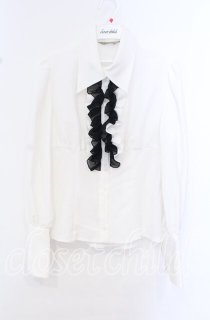 ATELIER BOZ フリル付きホワイトシャツ ATELIER BOZ - closet child オンラインショップ