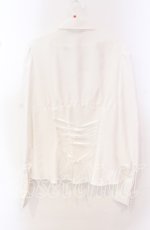 画像3: ATELIER BOZ / シュナーベルフリルブラウス  ホワイト×ブラック O-25-10-20-041-EL-BL-OW-OS (3)