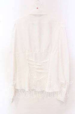 画像3: ATELIER BOZ / シュナーベルフリルブラウス  ホワイト×ブラック O-25-10-20-041-EL-BL-OW-OS