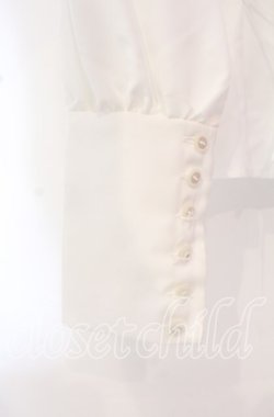 画像4: ATELIER BOZ / シュナーベルフリルブラウス  ホワイト×ブラック O-25-10-20-041-EL-BL-OW-OS