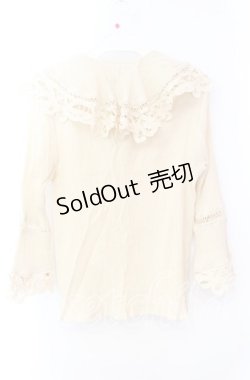 画像3: an another angelus / バテンレース使いビッグカラーブラウス F アイボリー O-25-10-20-044-CA-BL-OW-ZT129
