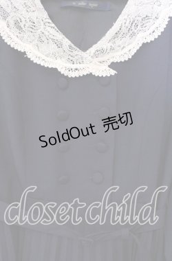 画像2: an another angelus / レース襟プリーツワンピース F ネイビー O-25-10-20-047-CA-OP-OW-ZT054