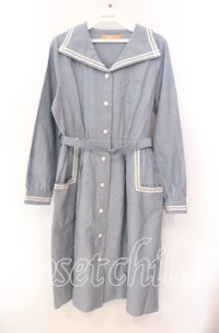 Fi.n.t / 変形セーラー衿シャツワンピース F ライトブルー O-25-10-20-052-CA-OP-OW-ZT136