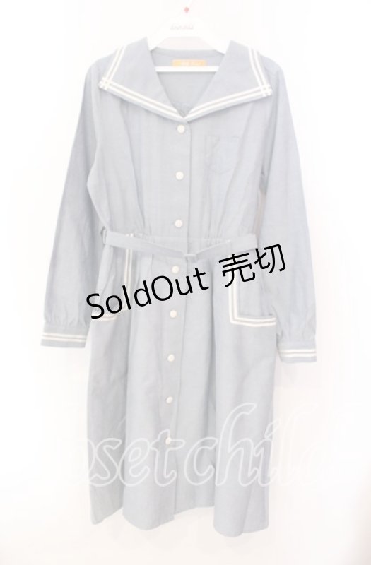 画像1: 【SALE】Fi.n.t / 変形セーラー衿シャツワンピース F ライトブルー O-25-10-20-052-CA-OP-OW-ZT136 (1)