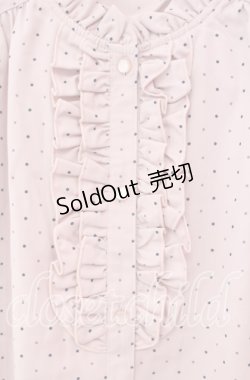 画像2: 【SALE】Fi.n.t / 前立てフリルドットブラウス F ピンク O-25-10-20-055-CA-BL-OW-ZT127