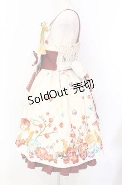 画像4: metamorphose / 春告げ鳥の恋うららプリーツジャンパースカート  オフシロ系 O-25-10-20-004-ME-OP-OW-OS