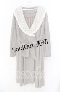 an another angelus / レース衿カシュクールワンピース F グリーン O-25-10-20-056-CA-OP-OW-ZT045