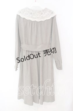 画像3: an another angelus / レース衿カシュクールワンピース F グリーン O-25-10-20-056-CA-OP-OW-ZT045