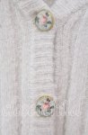 画像2: 【SALE】an another angelus / ローズカボション釦カーディガン  ベージュ O-25-10-20-057-CA-TO-OW-ZT030 (2)