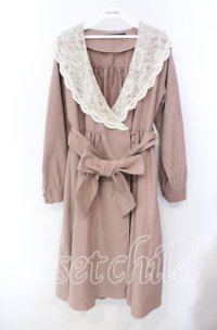 an another angelus / レース衿カシュクールワンピース F ピンク O-25-10-20-062-CA-OP-OW-ZT153