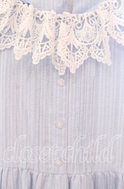 画像2: Cherirulu Chocola / MYレースフリルワンピース M サックス O-25-10-20-063-LO-OP-OW-OS
