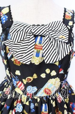 画像2: Angelic Pretty / Happy Park Carnivalジャンパースカート  クロ O-25-10-20-005-AP-OP-OW-OS