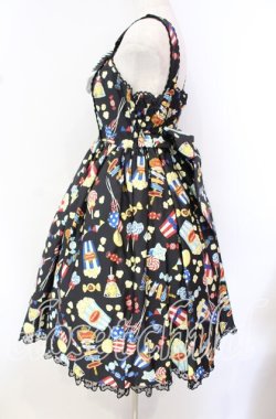 画像4: Angelic Pretty / Happy Park Carnivalジャンパースカート  クロ O-25-10-20-005-AP-OP-OW-OS
