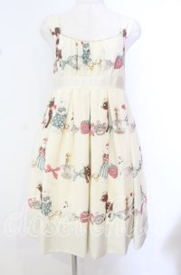 Emily Temple cute / アンティークジュエリーノースリーブワンピース  アイボリー O-25-10-20-079-ET-OP-IG-ZT279