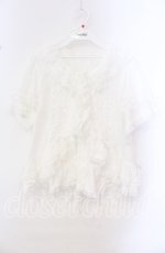 画像1: PINK HOUSE / レース使いボレロ風ブラウス  シロ O-25-10-20-085-LO-BL-IG-OS (1)