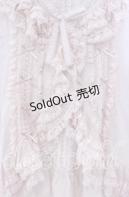 画像2: PINK HOUSE / レース使いボレロ風ブラウス  ピンク O-25-10-20-086-LO-BL-IG-OS (2)