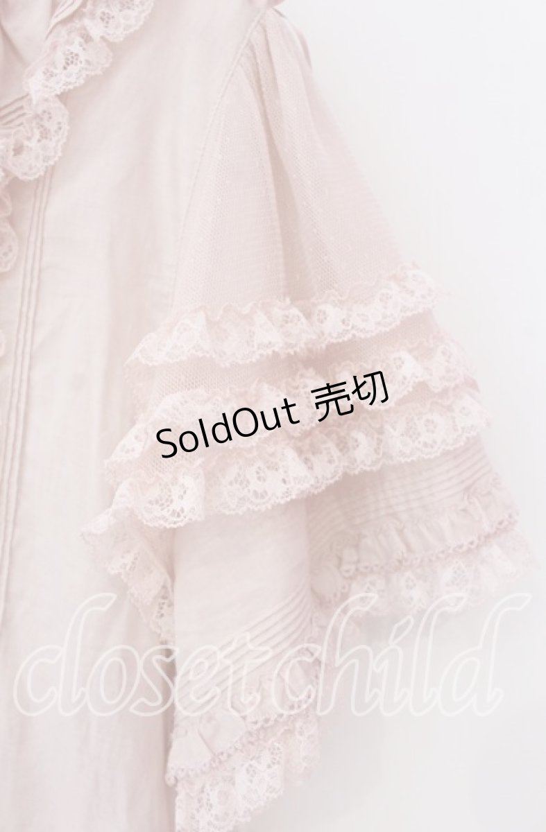 画像3: PINK HOUSE / レース使いボレロ風ブラウス  ピンク O-25-10-20-086-LO-BL-IG-OS (3)