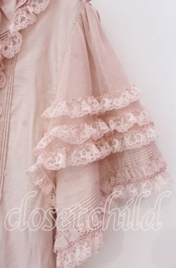 画像3: PINK HOUSE / レース使いボレロ風ブラウス  ピンク O-25-10-20-086-LO-BL-IG-OS