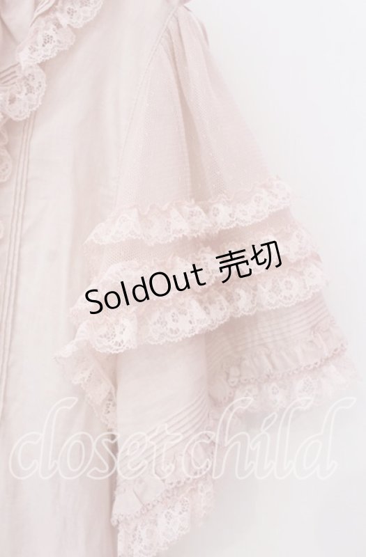 画像3: PINK HOUSE / レース使いボレロ風ブラウス  ピンク O-25-10-20-086-LO-BL-IG-OS (3)