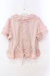 画像4: PINK HOUSE / レース使いボレロ風ブラウス  ピンク O-25-10-20-086-LO-BL-IG-OS (4)