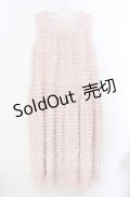PINK HOUSE / フロッキードットチュールフリル使いローンワンピース  ピンク O-25-10-20-089-LO-OP-IG-ZT354