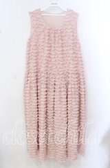 PINK HOUSE / フロッキードットチュールフリル使いローンワンピース  ピンク O-25-10-20-089-LO-OP-IG-OS