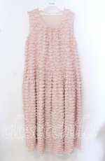 画像1: PINK HOUSE / フロッキードットチュールフリル使いローンワンピース  ピンク O-25-10-20-089-LO-OP-IG-ZT354 (1)