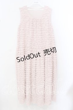 画像1: PINK HOUSE / フロッキードットチュールフリル使いローンワンピース  ピンク O-25-10-20-089-LO-OP-IG-ZT354