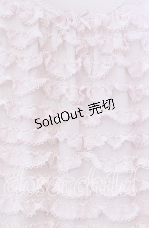 画像2: PINK HOUSE / フロッキードットチュールフリル使いローンワンピース  ピンク O-25-10-20-089-LO-OP-IG-ZT354 (2)