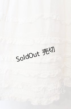 画像3: PINK HOUSE / たくし上げリボン付きジャンパースカート  シロ O-25-10-20-090-LO-OP-IG-OS