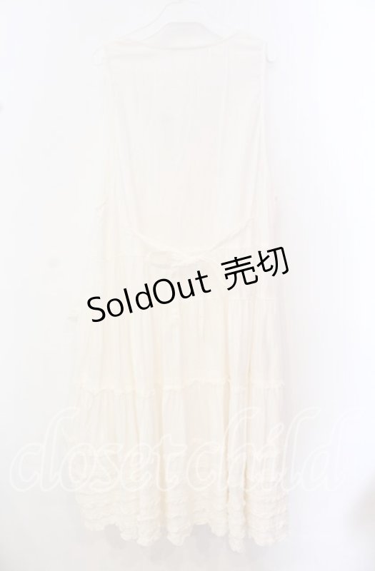 画像4: PINK HOUSE / たくし上げリボン付きジャンパースカート  シロ O-25-10-20-090-LO-OP-IG-OS (4)