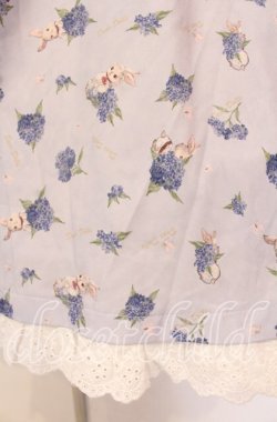 画像3: Doll Paradise / ヨーク切り替え紫陽花うさぎ柄ワンピース M ラベンダー O-25-10-20-008-LO-OP-OW-OS