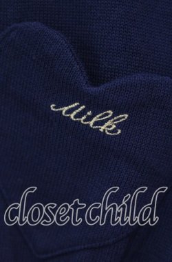 画像3: MILK / BeBeハートカーデ  ネイビー O-25-10-20-012-ML-TO-OW-OS