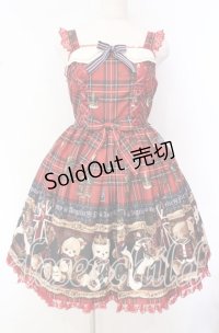 Angelic Pretty / British Bearジャンパースカートセット  アカ O-25-10-20-002-AP-OP-OW-OS