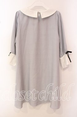 画像3: Ank Rouge / グレンチェック半袖ワンピース M グレー O-25-10-20-016-CA-OP-OW-OS