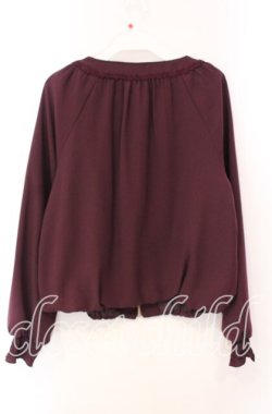 画像3: axes femme / 裾バルーンブルゾン M ワイン O-25-10-20-021-AX-TO-OW-OS